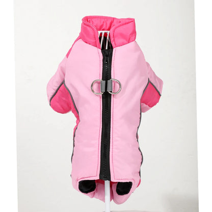 the WARMSTRIDE REFLECTIVE DOG JUMPSUIT - Windproof Dog Clothes, Winter Warm Puppy Jumpsuit, Reflective Pet Costume for Small/Medium Dogs/Cats, Chihuahua, Schnauzer Outfits