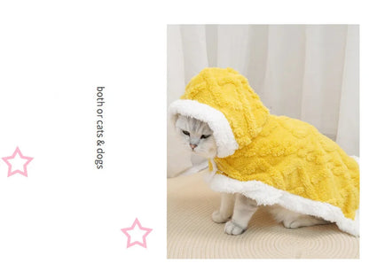 Tafu Velvet Autumn Winter Warm Pet Dog Blanket Soft Thicken Wearable Cat Blanket Flannel Fleece Comfortable Sleeping Blankets