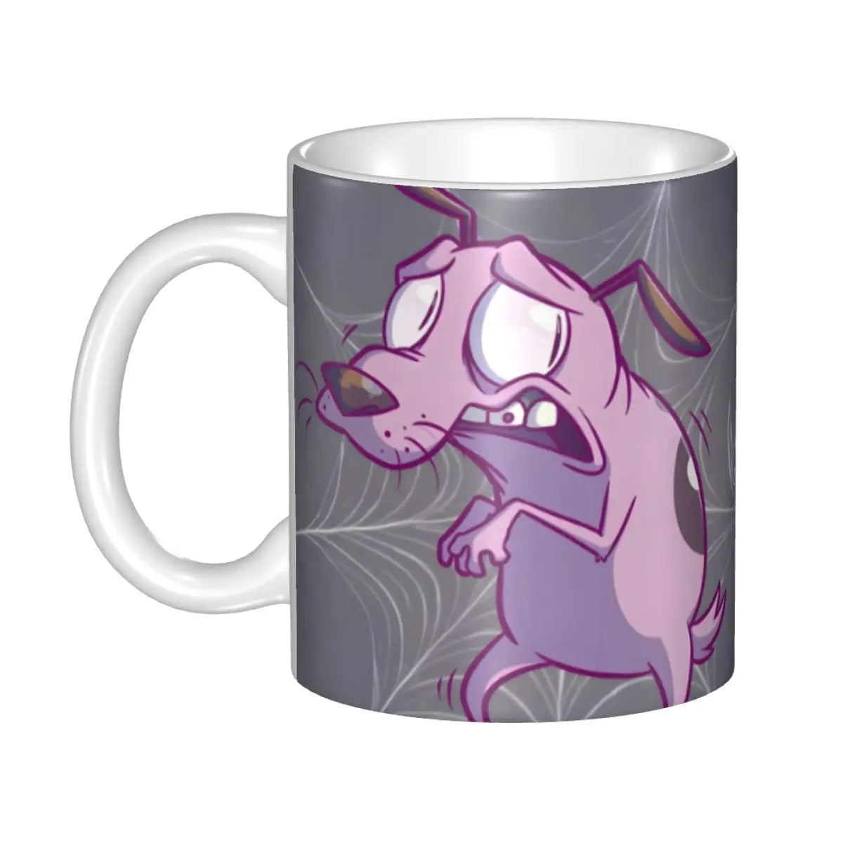 Personalized C-Courage The Cowardly Dog Coffee Mug DIY Ceramic Milk Tea Mug Cup