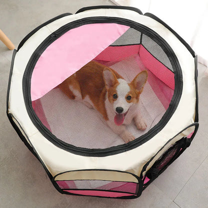 Pet nest pet dog cat delivery room foldable cat nest pet fence tent octagonal cage pet supplies