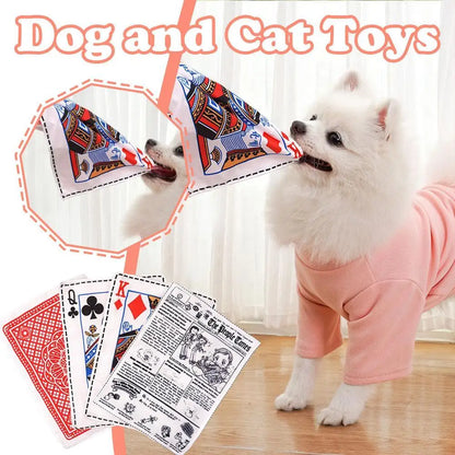 Newspaper Dog Toys Simulation Newspaper Paper Playing Cards Rubbing Sound Small Medium Chew Dog Toys Bite Resistant Tissue