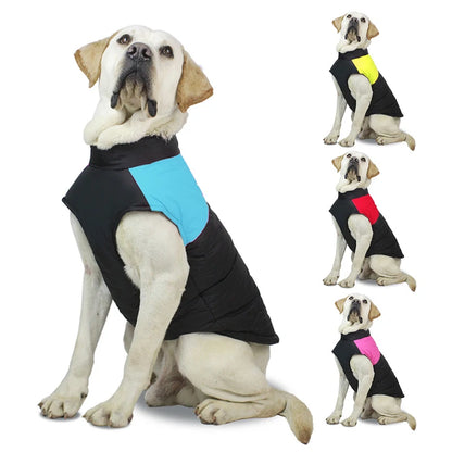 the WARMER JACKET - Pet Waterproof Warm Large Dog/Coat/Puppy Clothing, Pet Vest Jacket, Winter Warm Dog Clothes, Waterproof Pet Vest Zipper Jacket