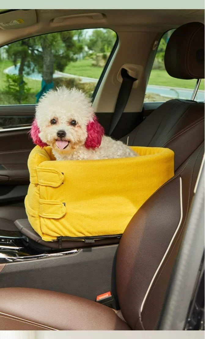 Dog Car Seat Bed Car Central Dog Car Seat Bed Portable Dog Carrier for Small Dogs Cats Safety Travel Bag Dog Accessories