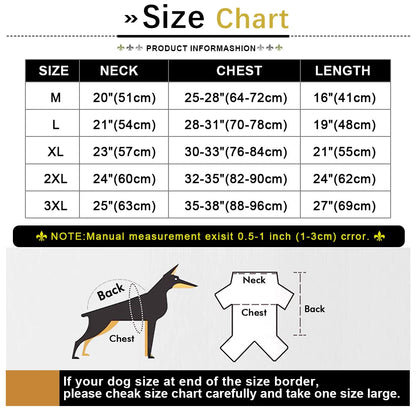 the ARTICHOUND WINTER SHIELD - Warm Big Dog Clothes, Waterproof Pet Large Dog Jacket/Coat, Winter Dogs Pets Clothing for French Bulldog, Puppy, Ropa Perro M-3XL