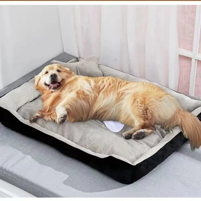 Super Soft Sofa Dog Beds Waterproof Bottom Kennel Fleece Warm Bed Mat For Large Dogs Rectangle Winter Pet Cat House Dog mattress