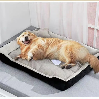 Super Soft Sofa Dog Beds Waterproof Bottom Kennel Fleece Warm Bed Mat For Large Dogs Rectangle Winter Pet Cat House Dog mattress