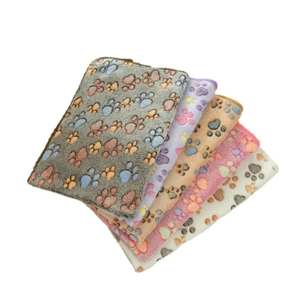 Soft Fluffy High Quality Pet Blanket Cute Cartoon Pattern Pet Mat Warm and Comfortable Blanket for Cat Dogs