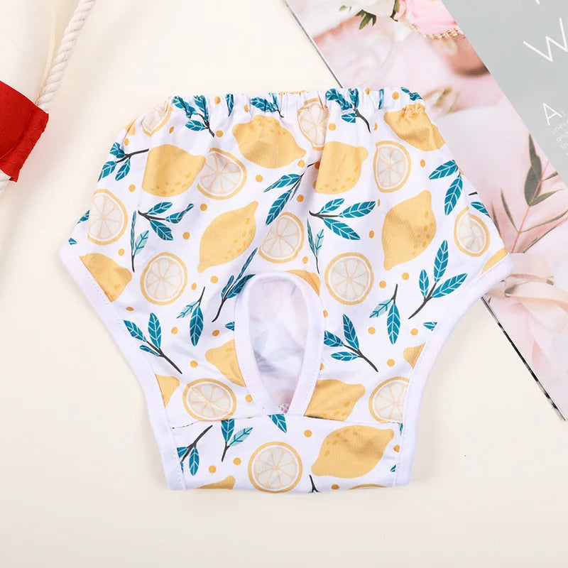 Female dog Cute Washable Male Dog Diapers, Reusable High Absorbency Leak-Proof Male Dog Diapers cat Physiological Pants