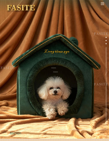 Dog Kennels Four Seasons Universal Small Dog Houses Removable and Washable Warm Dog House Cat Kennel Pet Supplies House for Dogs
