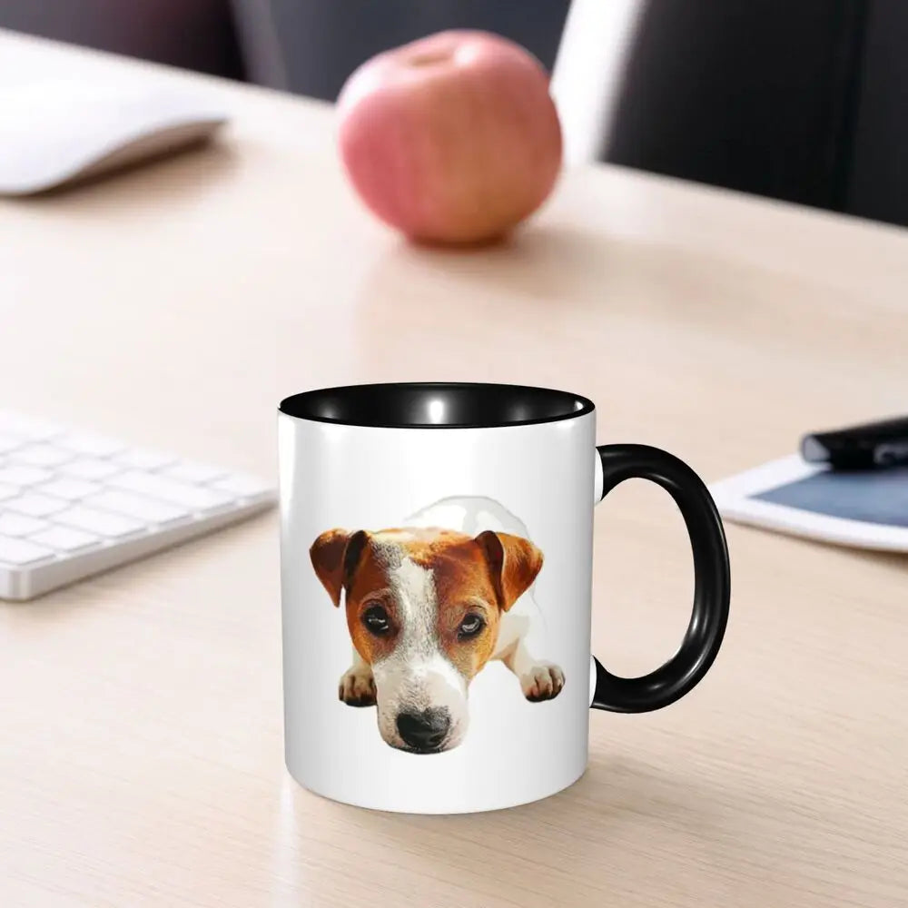 Dog Jack Russell Terrier -cute Gift Jack Russell Terrier For Mom Mug Funny Ceramic Coffee Cups Tea Mugs Milk Cup Drinkware Gifts