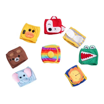 Cute Cartoon Dog Physiological Belt Elephant/Lion/Bear Cotton Dogs Panties Shorts Adjustable Soft Male Dog Safety Pants For Dogs