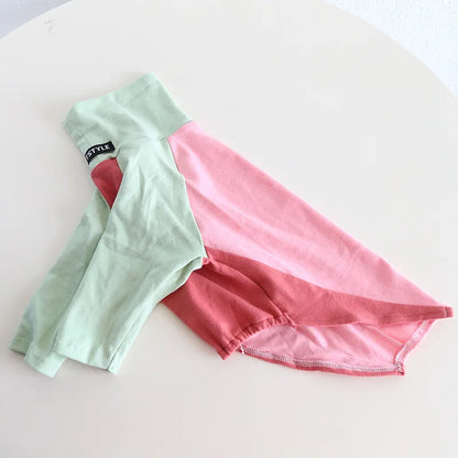 8colors Italian Greyhound Hound Two-Legged Clothes Fashionable Multicolor Soft Comfortable Elastic Fashion Patchwork Dog Clothes