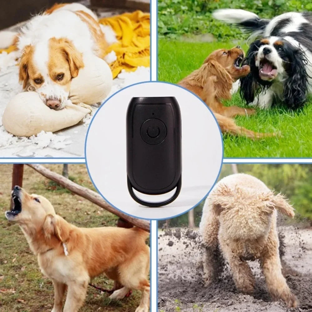 the ECHOGUARD DOG TRAINER - Ultrasonic Dog Repeller Mini Portable USB Charging Distance, Training Device with LED-Defense for Outdoor Dog Behavior Control