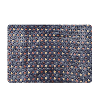 Pets Blanket Dog Warm Thicken Double-Side Flannel Pad Star Pattern Blue Xl Winter Cushion Pets Blanket Pet Winter Cushion