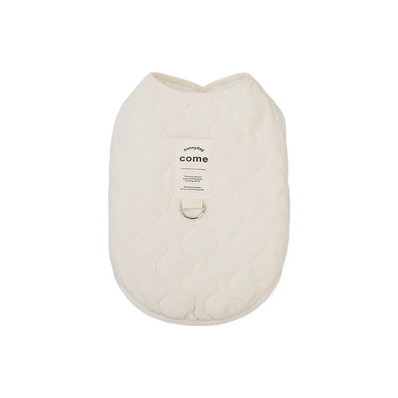 the SNUGGLEPAWS COTTON VEST - Winter Pet Dog Vest Jacket for Small/Medium Dogs/Cats, Warm Cotton Clothes, Puppy Yorkie, Chihuahua Coat, Maltese, Bulldog Apparel