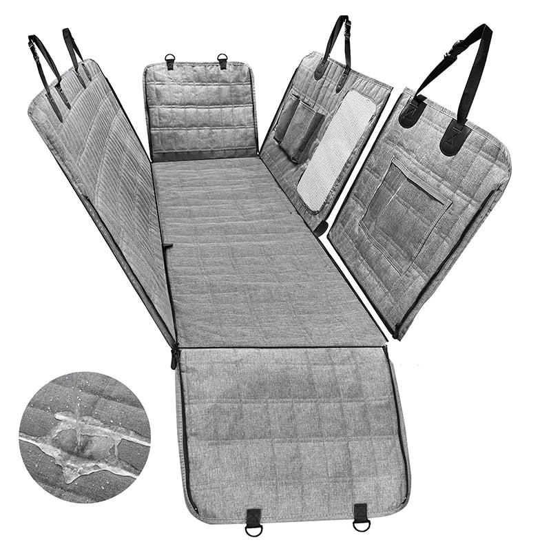 Benepaw Dog Car Seat Cover Waterproof Mesh Window Pet Vehicle Hammock Scratchproof Nonslip Puppy Backseat Cover For Trucks SUV