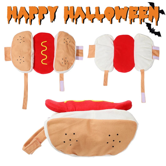Pet Dog Dress Up Costume Funny Halloween Clothes for Small Medium Dogs Cat Puppy Hot Dog Cosplay Apparel Dachshund Party Gifts