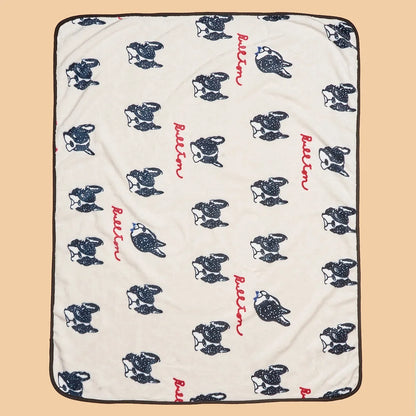Dog Bed Mat for Small Medium Dogs Cats Autumn Winter Cozy Fleece Puppy Print Blanket Bulldog French Chihuahua Pet Accessories