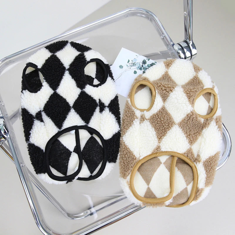 Dog Clothes  Plaid Fleece Pet Jacket for Small Dogs Winter Warm Puppy Coat Chihuahua Yorkshire Bichon Vest Costume Pet Supplies