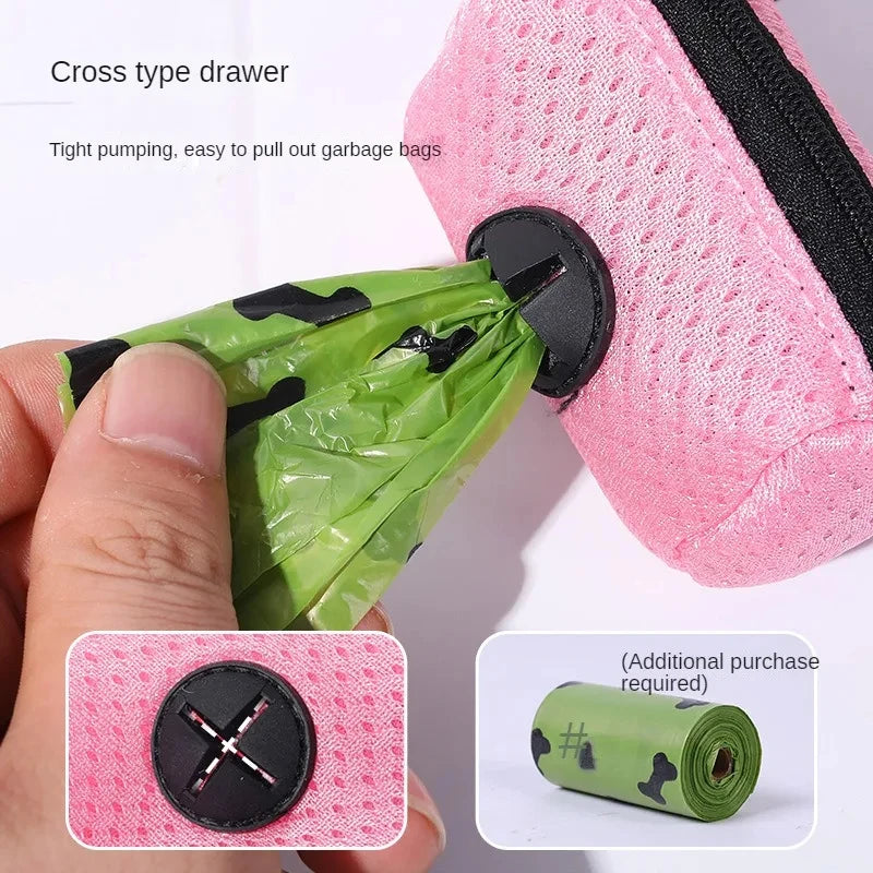 the WALK-READY DOG WASTE BAG DISPENSER - Dog Poop Bag Dispenser, Hanging Able Dog Waste Bag Holder, Bags Dispenser for Dogs, Walking Garbage Bags Dispensers, Pet Supplies