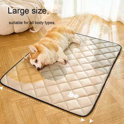 Foldable Dog Cat  Bed for Large Medium Small Pets – Portable & Space-Saving Pet Mat Soft Washable Cushion with Non-Slip Bottom