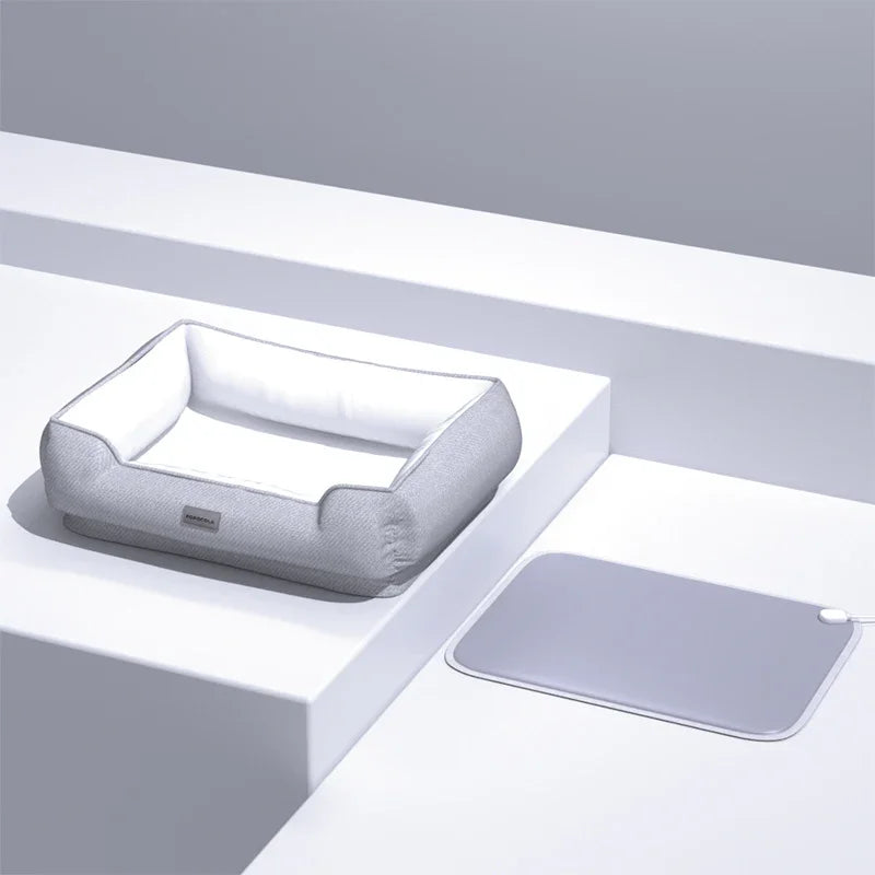 Natural Latex Pet Bed Winter Warm Dog Nest Removable Pet Sleeping Mat Anti-Mite and Antibacterial Cat Bed Soft Foam Pet Mattress