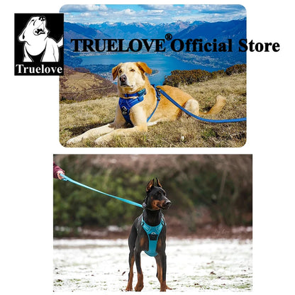 the SUREGRIP ALL-IN-ONE - Truelove Pet Harness+Pet Leash Set, Rope 110cm/200cm, All-in-One Reflective Dog Harness, No Pull, Adjustable Buckles