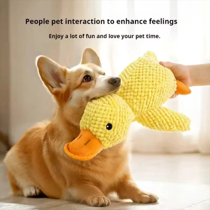 Cute dog Toy Stomping Duck Bite Resistant Grinding Teeth Cleaning Large Dog Interactive Entertainment Puppy Boredom Plush Toy