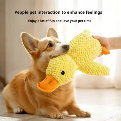 Cute dog Toy Stomping Duck Bite Resistant Grinding Teeth Cleaning Large Dog Interactive Entertainment Puppy Boredom Plush Toy