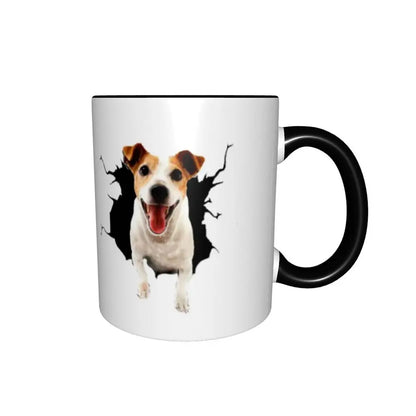 Dog Jack Russell Terrier -cute Gift Jack Russell Terrier For Mom Mug Funny Ceramic Coffee Cups Tea Mugs Milk Cup Drinkware Gifts