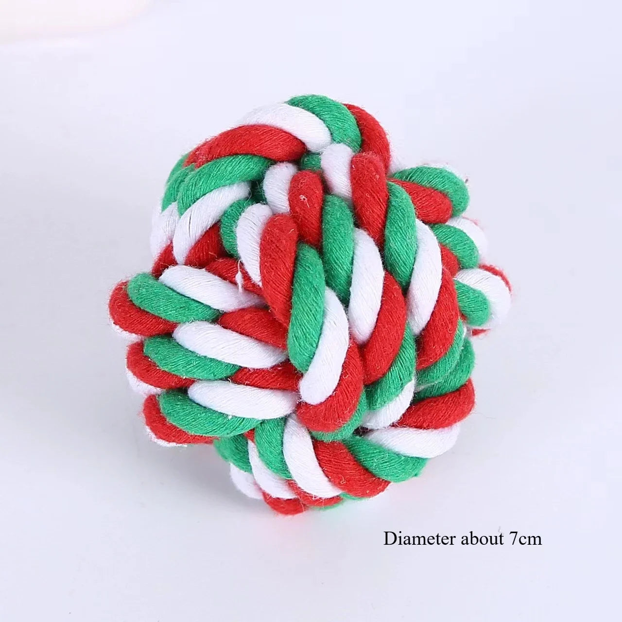 the TINSEL TUG TOY - Christmas Dog Toy, Pet Cotton Rope Knot, Interactive Dog Toys, Ball for Puppy/Chihuahua, Large Dogs Toothbrush Chew, Dog Accessories