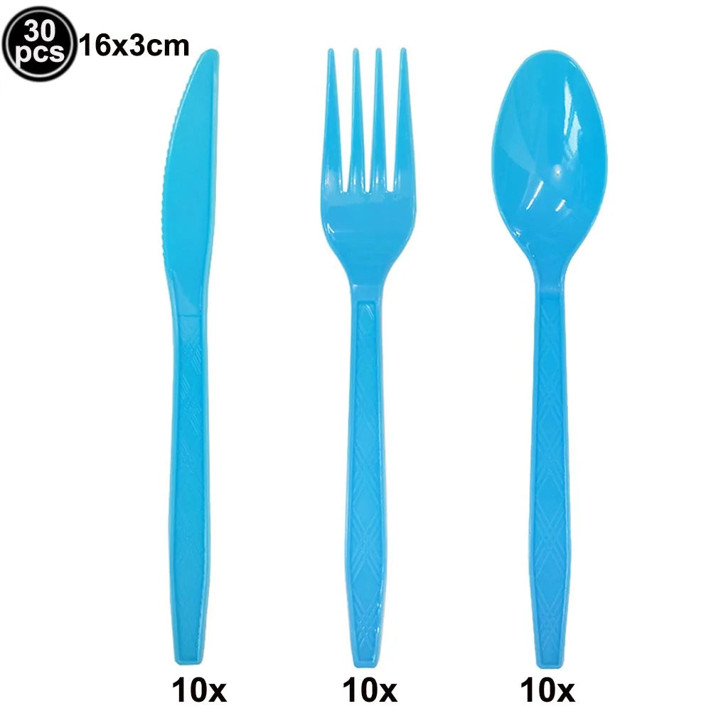 Dog Puppy Theme Party Tableware Color Paw Print Paper Cups Plates Banner 1st-3th Dog Birthday Party Baby Shower Decor