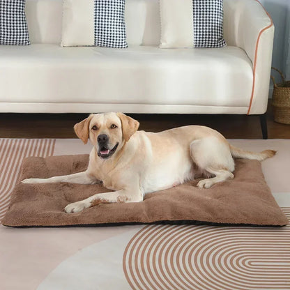 Dog Bed Short Plush Pet Heated Sleeping Mat Cats And Dogs Cute Pet Mat Blanket Thickened Sleeping Mat Small Large Dog Pet Suppli