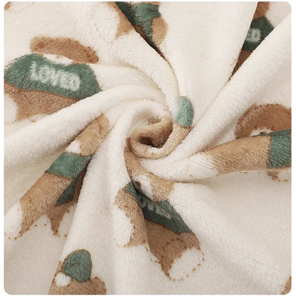 Winter Warm Pet Blanket Soft Fluffy Dog Blanket Comfortable Breathable Cat Sleeping Blanket Good Sleeping Sheet Pad Pet Supplies