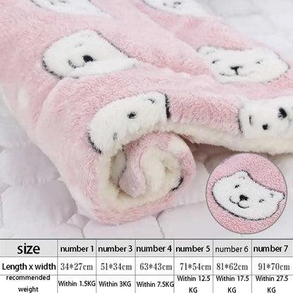 Soft Flannel Thickening Pet Soft Fleece Pad Pet Blanket Mattress Puppy Cat Sofa Mat Home Carpet Warm Sleep Set Dog Bed