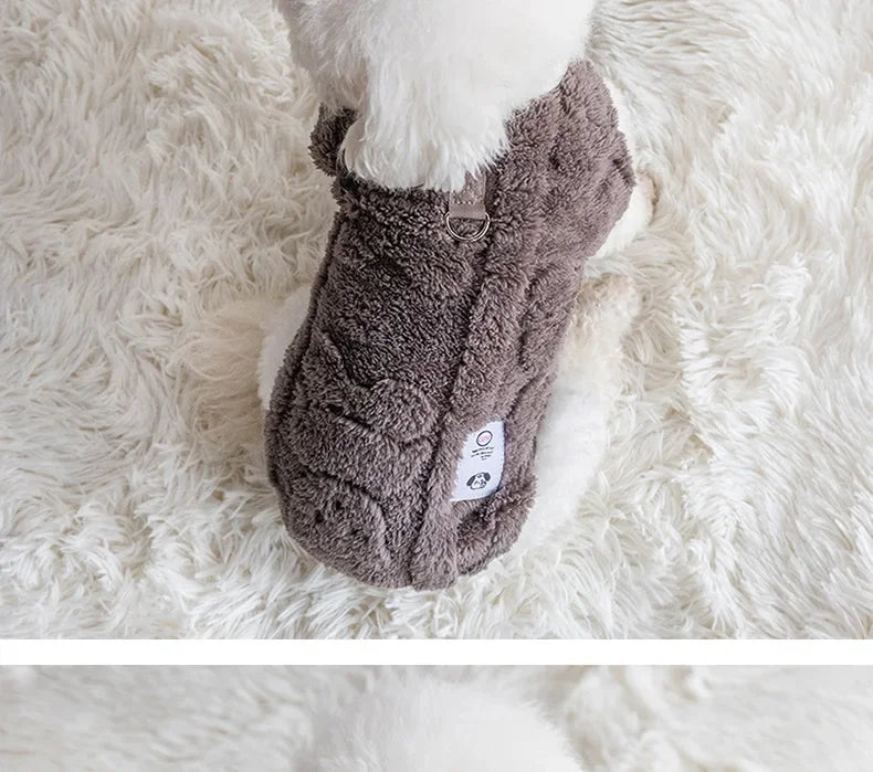 Winter Warm Puppy Kitten Pullover Soft Fleece Dog Clothes Pet Clothes for Small Dogs Chihuahua Bulldog Apparel Sweater for Dogs