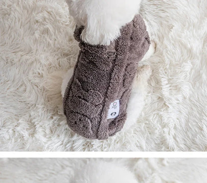 Winter Warm Puppy Kitten Pullover Soft Fleece Dog Clothes Pet Clothes for Small Dogs Chihuahua Bulldog Apparel Sweater for Dogs