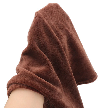 Flannel Pet Blanket Coffee Solid Color Lightweight Super Comfy Warm Elaborate Needle Stitching for Pets