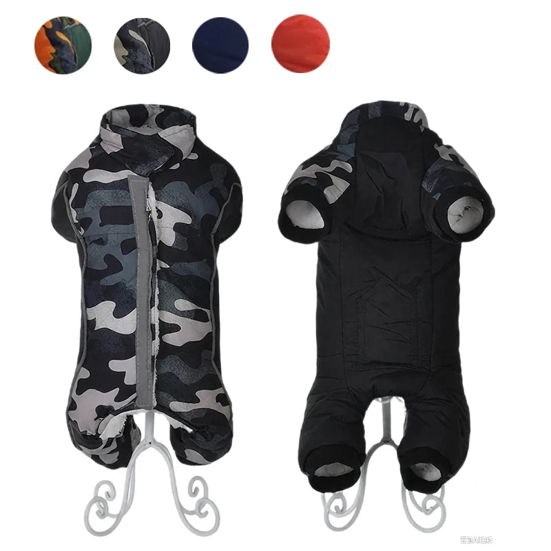 the CHILLGUARD REFLECTIVE COAT - Winter Pet Clothes, Warm Thick Fleece Puppy Jacket, Coat for Small Cozy Dogs, Reflective Costume, Chihuahua, French Bulldog Outfits