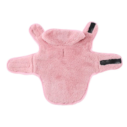 Winter Warm Dog Jacket Sweater For Small Medium Dogs Cats Reversible Fleece Puppy Pedded Clothes Coat Chihuahua Yorkie Costume