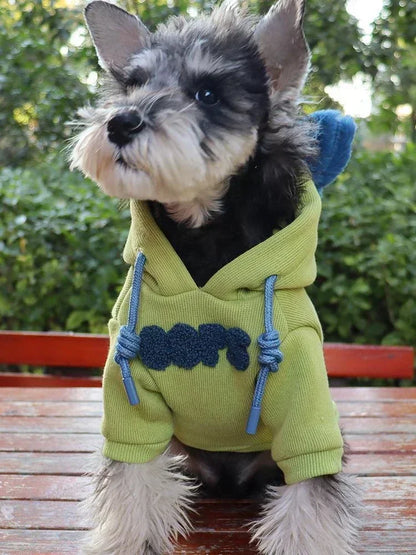 Fashion Winter Pet Dog Sweatshirt Clothes for Small Medium Dogs Warm Fleece Zipper Dog Hoodies Chihuahua French Bulldog Jacket