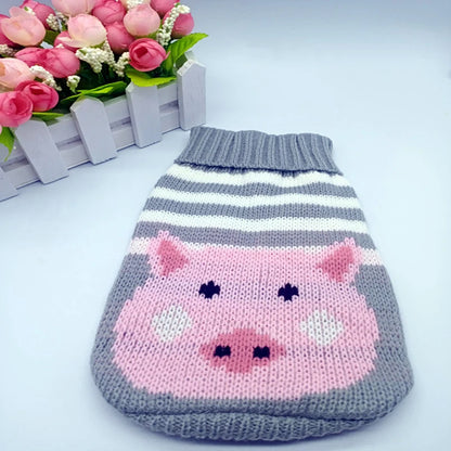 Dogs Sweater Winter Knitted Dog Jumpers For Small Large Dogs Designer Cat Chihuahua Warm Clothes For Small Breeds Dogs Christmas