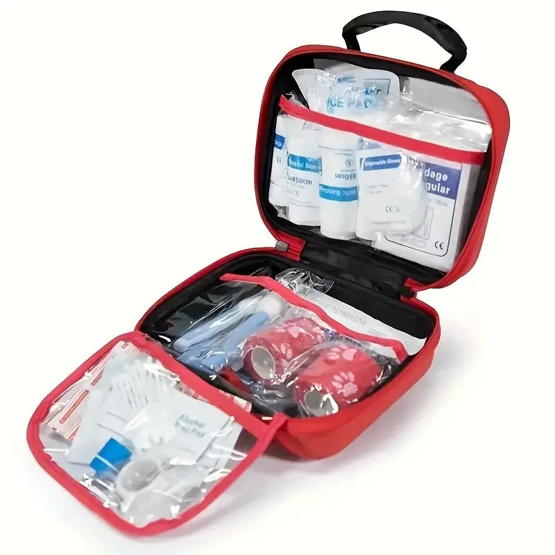 the EMERGENCY PET KIT - Compact Pet First Aid Kit for Dogs and Cats - Emergency Supplies, Camping and Backpacks