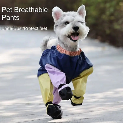 the STRIDEGUARD DOG LEGGINGS - Fashion PU Pet Pants, Anti-Slip Waterproof Puppy Costume Leggings, Dog Costumes for Outdoor Activity