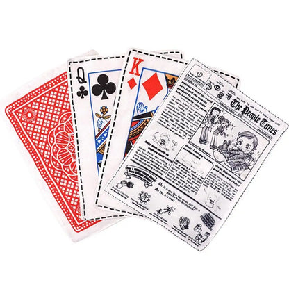Newspaper Dog Toys Simulation Newspaper Paper Playing Cards Rubbing Sound Small Medium Chew Dog Toys Bite Resistant Tissue