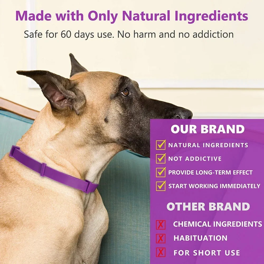 the TRANQUILTAIL CALMING COLLAR - Pet Calming Collar for Cats/Dogs, Adjustable Anxiety Pheromone Reducing Pet Collar, Lasting Natural Calm Relax Soothing Collars