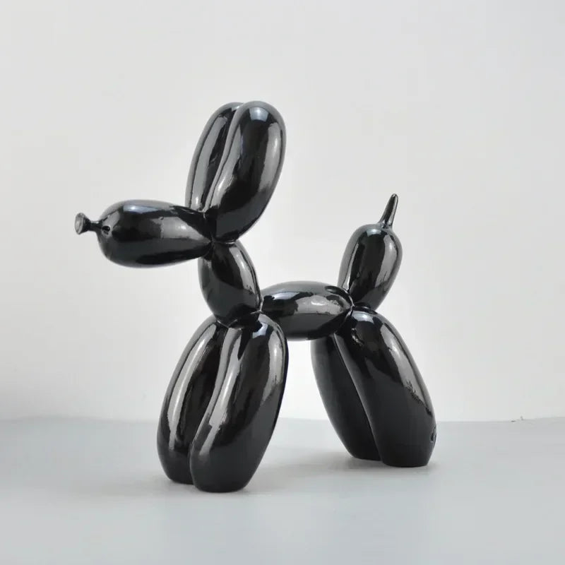 Resin Balloon Dog Sculpture Nordic Puppy Home Decor Living Room Desk Decor Office Figurines for Interior Decoration Home Statue