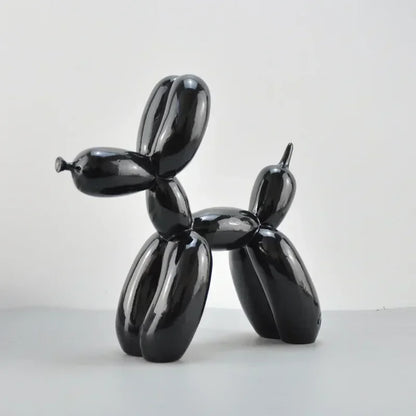 Resin Balloon Dog Sculpture Nordic Puppy Home Decor Living Room Desk Decor Office Figurines for Interior Decoration Home Statue