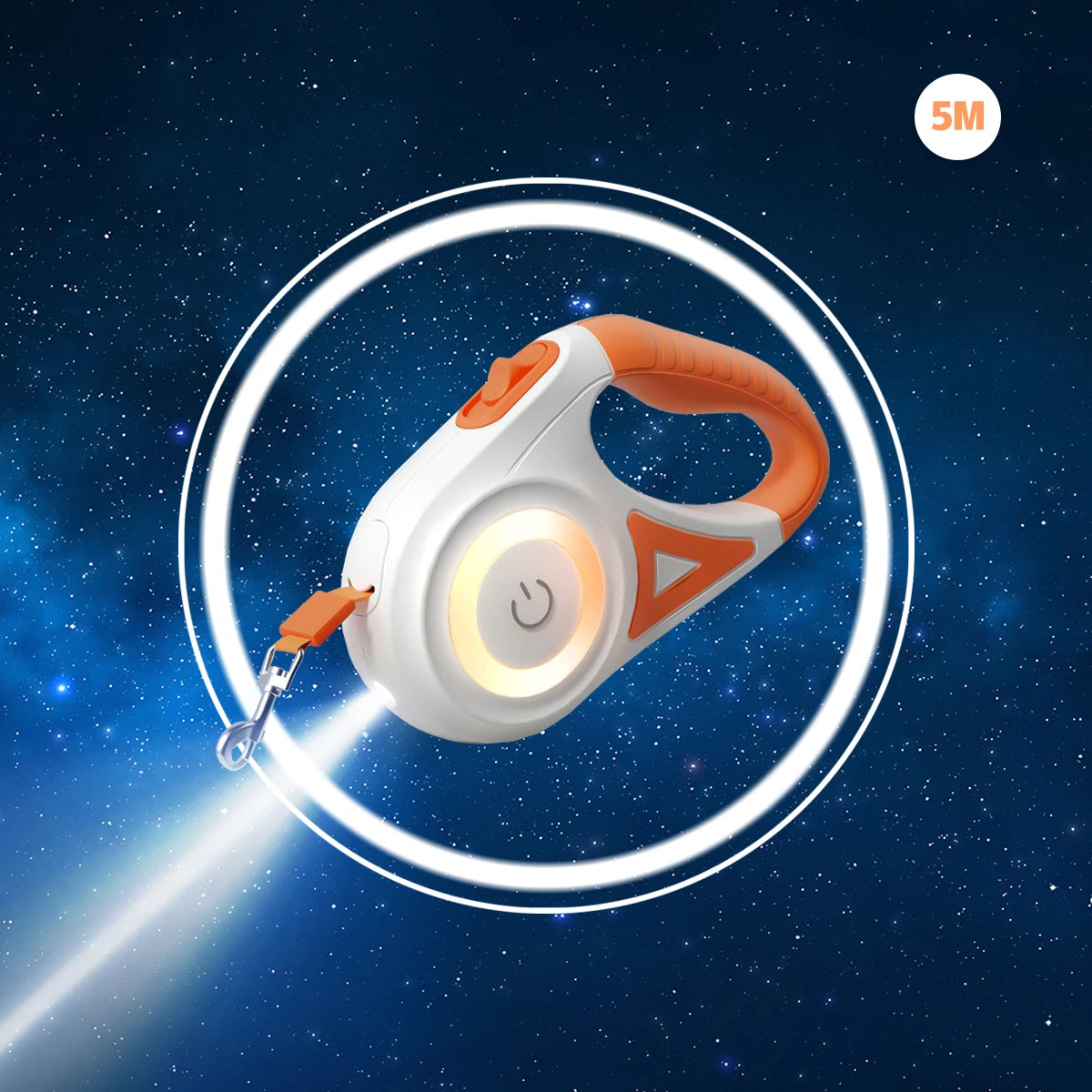 the LUMILEAD LED LEASH - LED Retractable Dog Leash with Light for Puppies/Small/Medium/Big Dogs/Cats, Pet Harness Straps Collar Accessories, 3m 5m Roulette