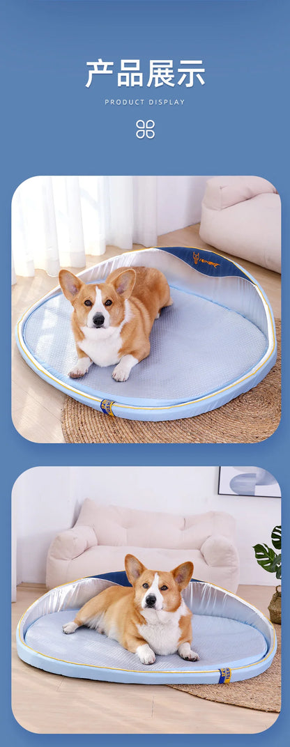 Kennel Summer Clearance Removable Mat Medium and Small Dog Pet Bed French Fight Corgi Shiba Dog Summer Cool Nest